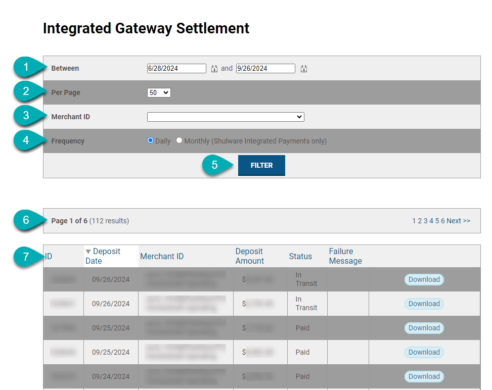 Integrated Gateway Settlement interface