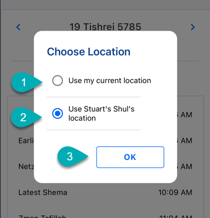 Choose Location dialog box