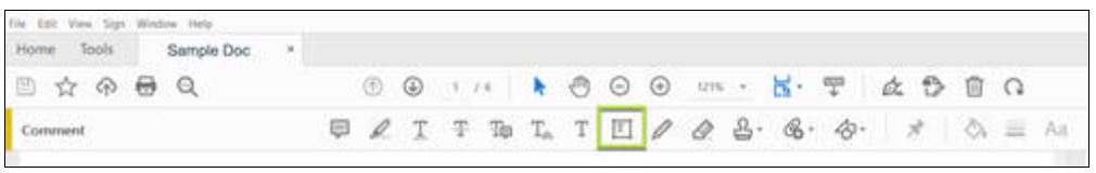 Document editing toolbar interface